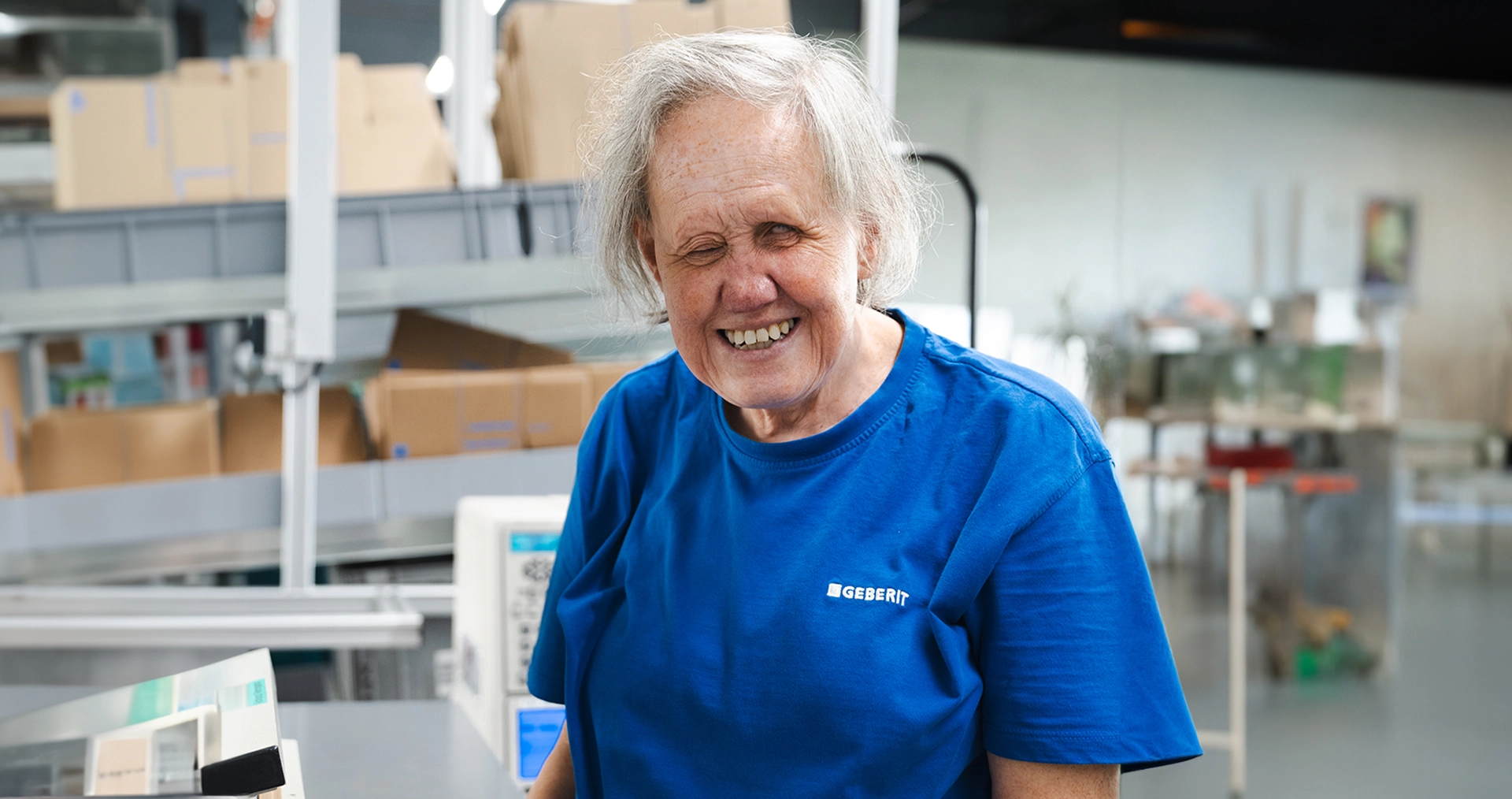 Sonja Bruhin is 64&nbsp;years old and has been blind since birth. Here, she talks about the changes and challenges from the past 40&nbsp;years in production at Geberit in Rapperswil-Jona (CH).