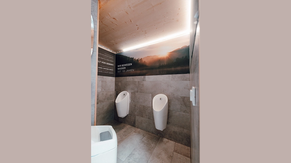 Top equipment for top athletes: Geberit Preda urinals.