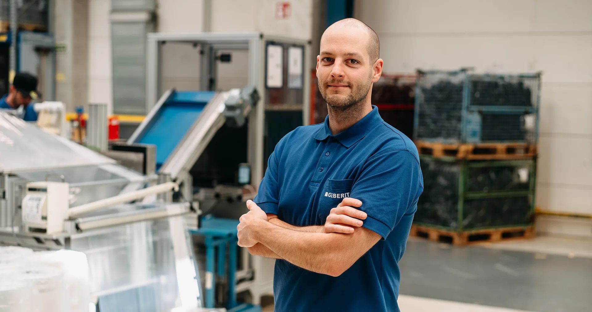 Bartłomiej Cupta at the production plant in Pottenbrunn, Austria. (Photo)