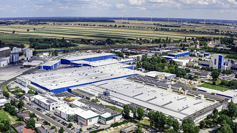 Aerial view of the Polish ceramics plant in Koło.&nbsp; (Photo)