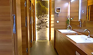 Geberit oase at the World Ski Championships. (Photo)