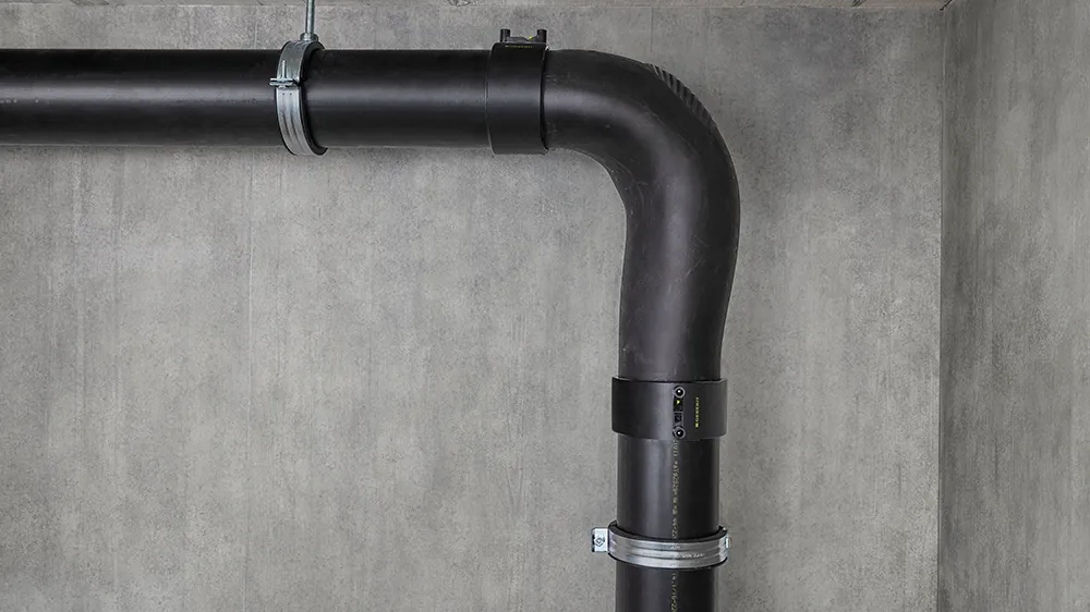 The BackFlip bend returns the water to the annular flow. (Photo)